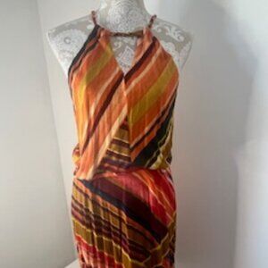 70's inspired halter dress